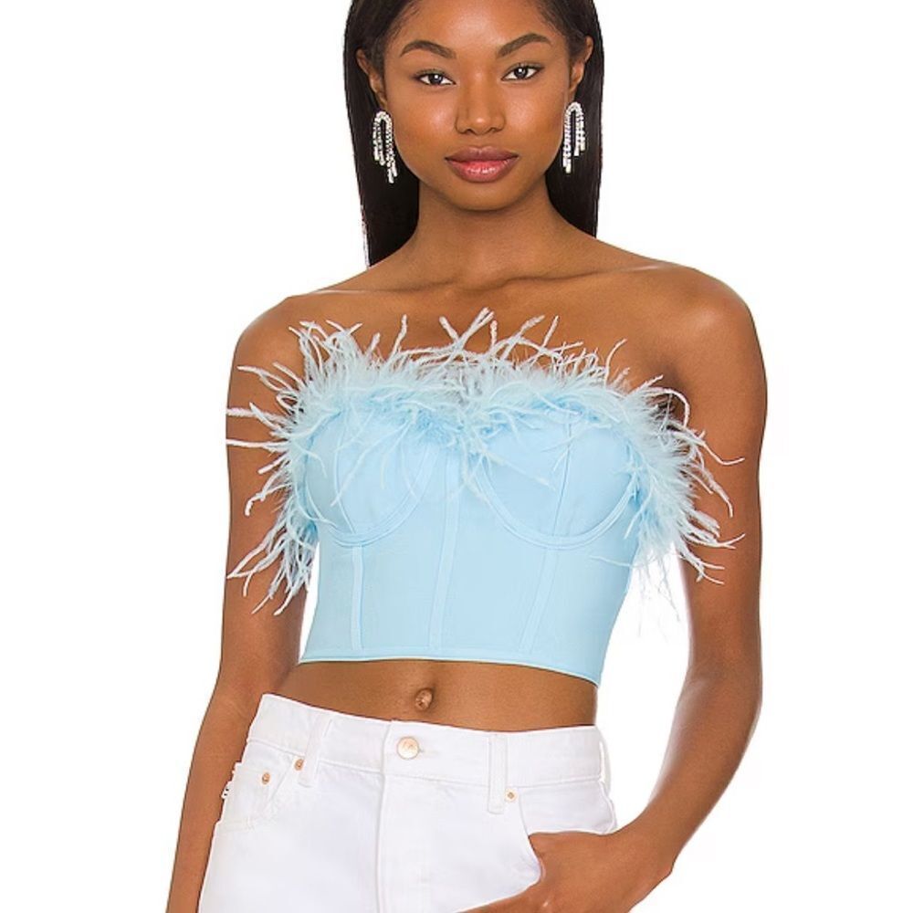 super down feather bustier